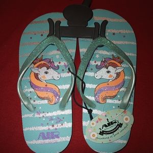 Unicorn little girls sandels